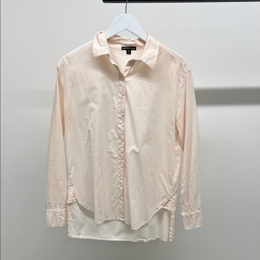 James Perse Light Pink Button Up